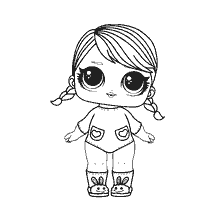 coloriage: Dessin de LOL Doll Lovely pour la coloration