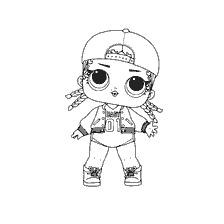 coloriage: Dénomination des marchandises Poupée M.C. Swag pour colorier
