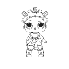 coloriage: Poupée de coloration LOL Fresh de la série 1