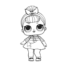 coloriage: Poupée de coloration LOL Sis Swing de la série 1
