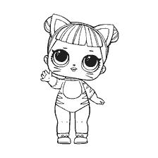 coloriage: Poupée de coloration LOL Baby Cat