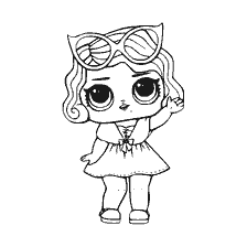 coloriage: LOL Doll Coloring Lady Glamour de la série 1