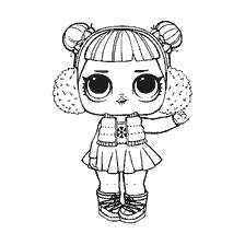 coloriage: Coloration de la poupée LOL Snow Angel