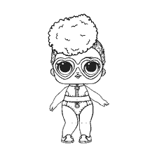 coloriage: Poupée de coloration LOL Riptide Lady Tide