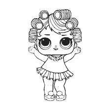 coloriage: Poupée LOL Bébé Poupée en coloration