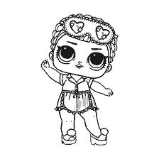 coloriage: Poupée de coloration LOL Dormant B.B. (Sonya B.B.)