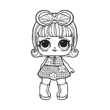 coloriage: La coloration de la poupée LOL Go-Go Gurl