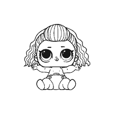 coloriage: Poupées à colorier LOL Baby B.B. des années 80