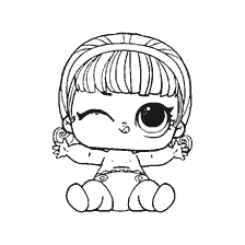 coloriage: Coloration de la poupée LOL Lil Madame Queen