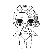 coloriage: Couleur Poupée LOL Lil Sea Princess