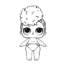 coloriage: Couleur poupée LOL Baby Independence