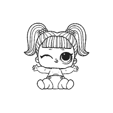 coloriage: Poupées à colorier LOL Little Unicornes