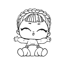 coloriage: Poupée de coloration LOL bébé Sonya Bibi