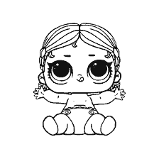 coloriage: Image de coloriage poupées LOL jeune sœur Tansovka