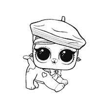 coloriage: Les Poupées de LOL Le Funny Pet Fuzzy