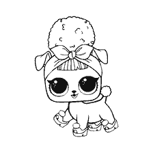 coloriage: Poupées à colorier LOL Animaux de compagnie Puppy Bees
