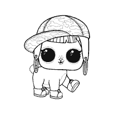 coloriage: Poupée de coloration LOL Zaika-reper
