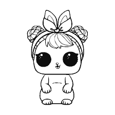 coloriage: Poupée de coloration LOL Décoder Pet Bunny