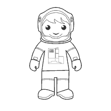 Cores para crianças Cosmonaut