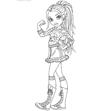 Moxie Avery Doll para colorear imagen