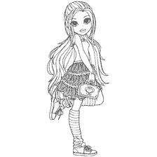 Imagen para colorear de Moxie Avery Doll