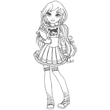 Colorear la muñeca de Moxie Lex