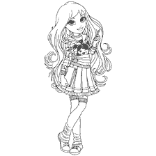 Moxie Muñeca de Lex para colorear