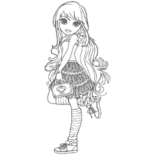 Imagen para colorear Moxie Moxie Lexa Doll