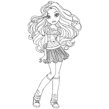 Colorear la muñeca Moxie Sophina