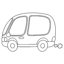 Coloration d'un minibus pour enfants