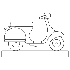 Coloring Motorroller