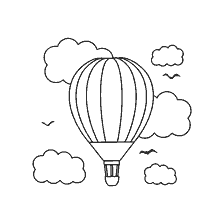 Ballon met mandjie