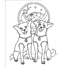 Coloring Squirrels and Arrows in Space