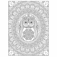 boyama sayfası: Anti-stress owl owl