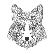 Colorear para adultos: Fox