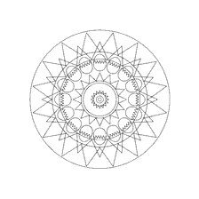 Kleurplaten voor volwassenen anti-stress met Pasen mandala