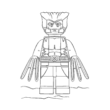 Coloring Lego Superheroes: Wolverine