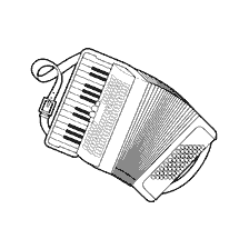 coloring page: Coloring accordion