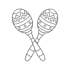 coloring page: Maracas for coloring