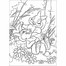 Kolorowanki Królik i Królik z kreskówki Bambi