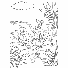 Bambi i jego nowy przyjaciel w lesie