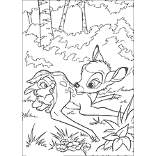 Malowanie z Bambi i króliczkiem w lesie