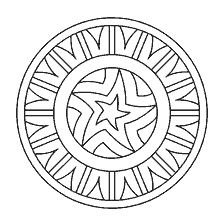 coloring page: Coloring mandala with geometric pattern