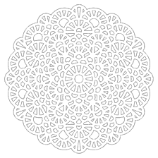 coloring page: Coloring mandala with complex ornament