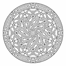 coloring page: Coloring mandala with patterns