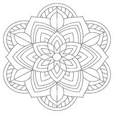 coloring page: Coloring a flower mandala for creativity