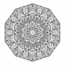 coloring page: Coloring a complex mandala