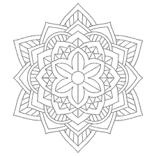 coloring page: Coloring Flower Mandala for Creativity
