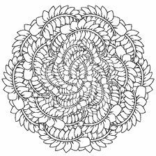Livro de coloração anti-stress para adultos - Mandala flores