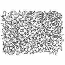 Colorir para adultos com flores
